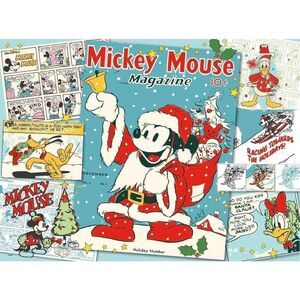 Disney Silver Select Edition D100 Santa Mickey 1000 Pc Puzzle - EUC